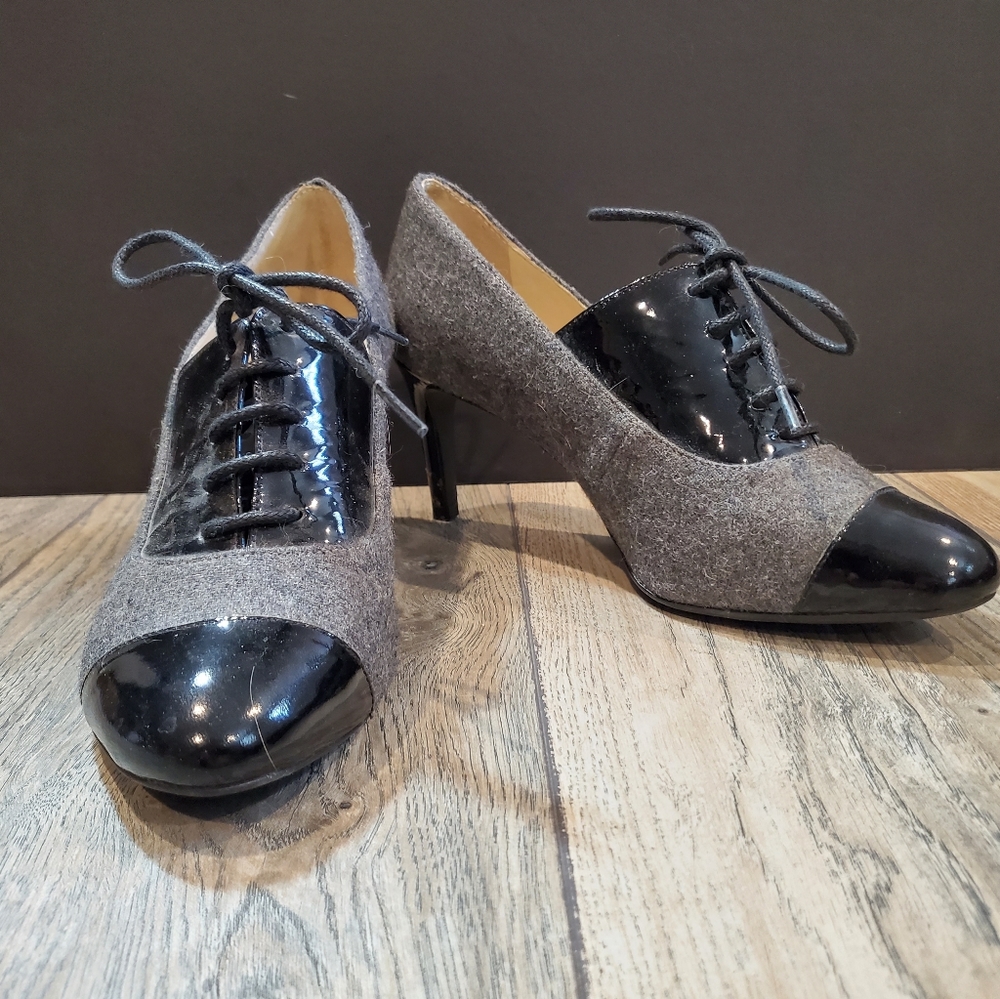 Alex Marie Black and Gray Heels